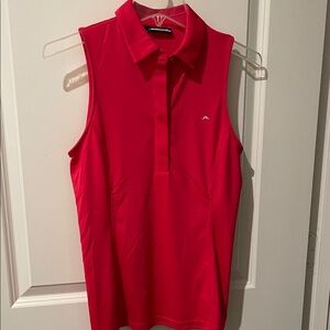 J.Lindeberg Bright Red Sleeveless Blouse